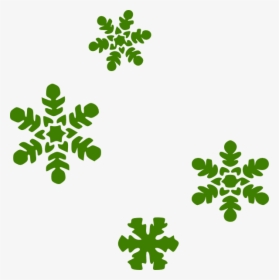 Green Snow Flakes Svg Clip Arts - Snowflake Clipart, HD Png Download, Free Download