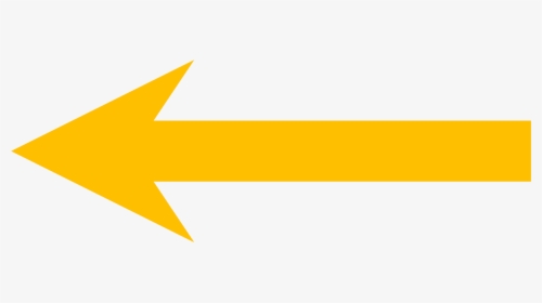Short Left Arrow - Yellow Arrow Sign Graphic, HD Png Download, Free Download