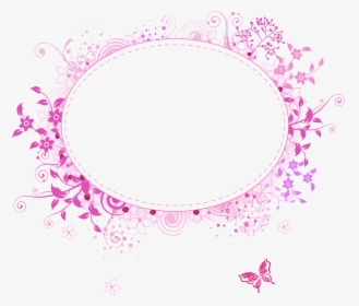 Pink Round Frame Png - Pink Frame Transparent Background, Png Download, Free Download