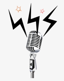Png Stand Up Mic Clipart , Png Download - Transparent Background Retro Microphone Png, Png Download, Free Download