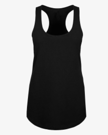 Womens Blank Black Tank Top Front And Back, HD Png Download - kindpng