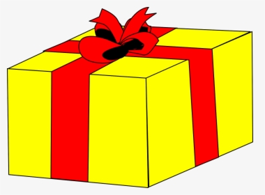 Present Clipart Christmas Presents Clip Art - Yellow Gift Clipart, HD Png Download, Free Download