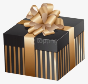 Transparent Birthday Presents Clipart - Black Gift Box Png, Png Download, Free Download