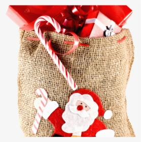 Christmas Sack Gift Png Transparent Image - Free Transparent Christmas Present, Png Download, Free Download