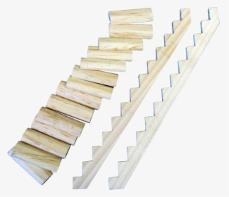 1/2 Inch Scale Log Interior Dollhouse Stair Kit - Dollhouse Stairs, HD Png Download, Free Download