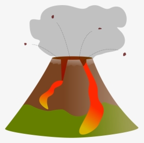 File - Volcano - Svg - Wikimedia Commons - Transparent Volcano Clipart Png, Png Download, Free Download