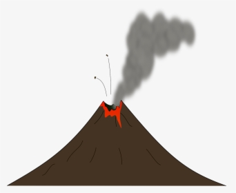 Volcano Erupting Clipart Gif, HD Png Download, Free Download