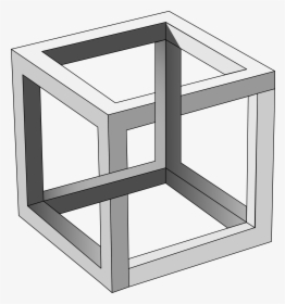 Mc Escher"s Impossible Cube Clip Arts - Mc Escher Impossible Cube, HD Png Download, Free Download