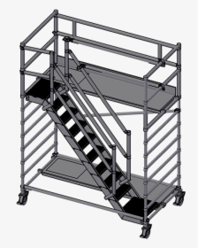 Scaffolding With 2 Stairs, HD Png Download, Free Download