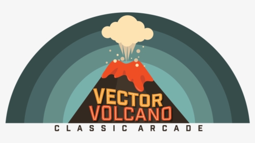 Drawn Volcano Transparent - Vector Volcano Arcade Logo, HD Png Download, Free Download