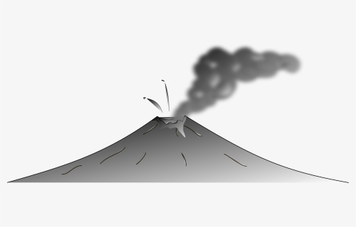 Mayon Volcano Black And White, HD Png Download, Free Download
