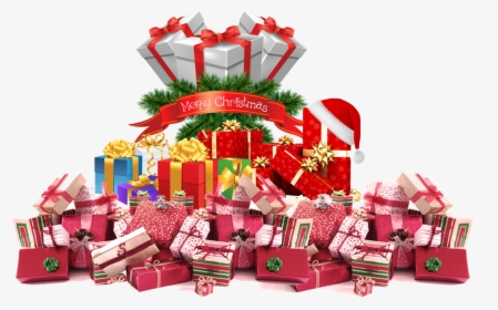 Pile Of Christmas Presents Png - Gift Basket, Transparent Png, Free Download
