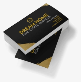Real Estate Business Cards Transparent Background Black - House Flipping Business Cards, HD Png Download, Free Download