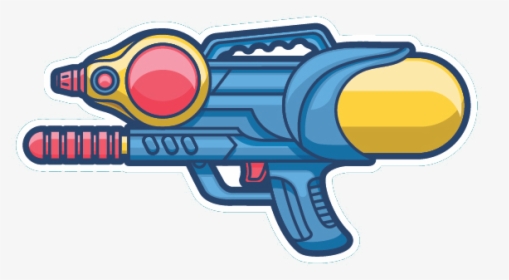 Water Gun Designer Pistol Clip Art - Cartoon Water Gun Png, Transparent Png, Free Download
