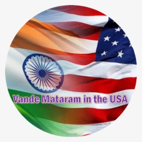 Logo - Indian And American Flag Merged, HD Png Download, Free Download