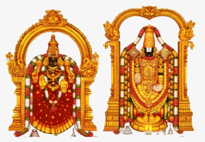 Lord Tirupati Venkateswara And Lord Vishnu Transparent - Lord Lakshmi Venkateswara Png, Png Download, Free Download