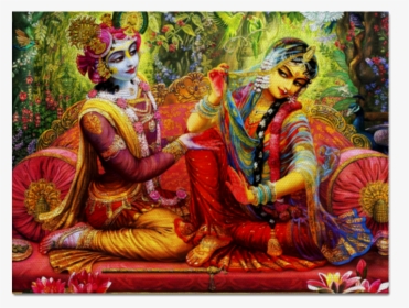 Krishna Lila Radha Holi Hq Image Free Png Clipart - Radha Krishna Holi Paintings, Transparent Png, Free Download