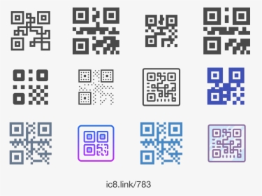 Qr Code Png Free Download - Electric Blue, Transparent Png, Free Download