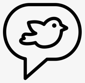 Thin Tweet Message Twitter - Twitter Message Icon Png, Transparent Png, Free Download
