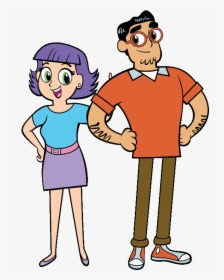 Mum And Dad Cartoon, HD Png Download, Free Download