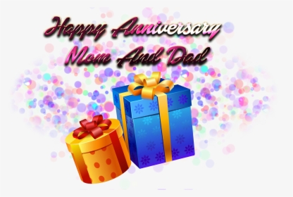 Happy Anniversary Mom And Dad Png Photo Background - Happy Birthday Gift Png, Transparent Png, Free Download
