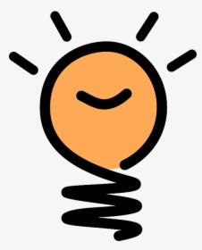 Lamp, Lit, Thought, Light, Bulb, Shine, Smile, Idea - Sun Icon, HD Png Download, Free Download