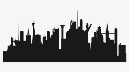 Futuristic City Skyline, HD Png Download, Free Download