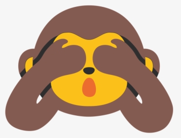 Monkey Hiding Eyes Emoji - No Eye See Emoji, HD Png Download, Free Download