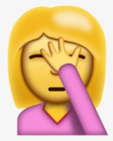 Emoji Transparent New Emoji"coming Next Month Energy - Hand In Face Emoji, HD Png Download, Free Download