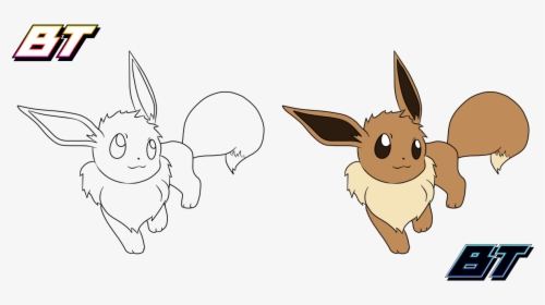 By Bt - - Eevee Hand Drawn, HD Png Download, Free Download