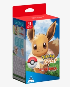 Pokemon Lets Go Eevee Pokeball , Png Download - Pokemon Let's Go Eevee Pokeball Plus Pack, Transparent Png, Free Download