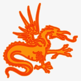 Chinese Dragon Clipart Orange, HD Png Download, Free Download