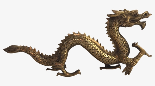 Transparent Chinese Dragon Png - Chinese Gold Dragon Sculpture, Png Download, Free Download