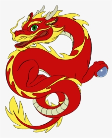 Cartoon Chinese Dragon - Cartoon Cute Chinese Dragon, HD Png Download, Free Download