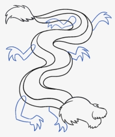 Drawn Chinese Dragon Step By Step - Drawing Chinese Dragons, HD Png Download, Free Download