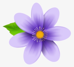 Purple Flowers Png - Clip Art Purple Flower, Transparent Png, Free Download