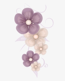 Transparent Flower Power Clipart - Purple Flower Cute Png, Png Download, Free Download