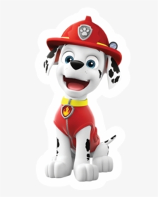 Cartoon,action Figure,animated Fan Accessory,non-sporting - Paw Patrol Marshall Stickers, HD Png Download, Free Download