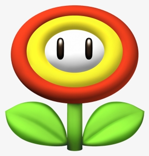 Fire Flower In Mario - Super Mario Blue Flower, HD Png Download, Free Download