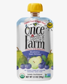 Blueberry Pear-fection Pouch - Once Upon A Farm Baby, HD Png Download, Free Download