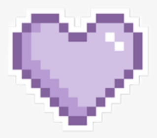 #heart #purple #pixel #tumblr #aesthetic - Pixel Art Icon Heart, HD Png Download, Free Download