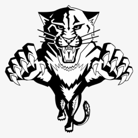 Florida Panthers Png - Florida Panthers Logo Black And White, Transparent Png, Free Download