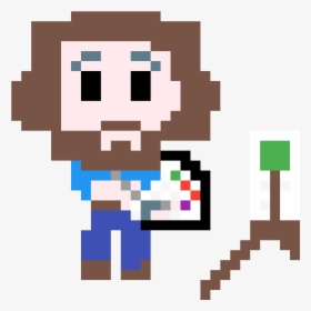 Bob Ross Pixel Art - Pixel Bendy And The Ink Machine, HD Png Download, Free Download