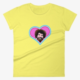 I Heart Bob Ross Women"s Short Sleeve T Shirt - Common Chimpanzee, HD Png Download, Free Download