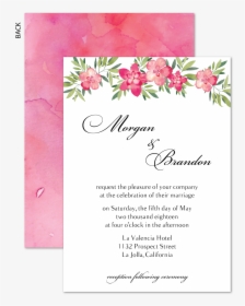 Spring Flowers Wedding - Wedding Invitation, HD Png Download, Free Download