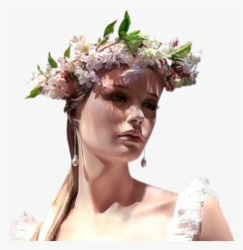 Women With Flowers Png, Transparent Png, Free Download
