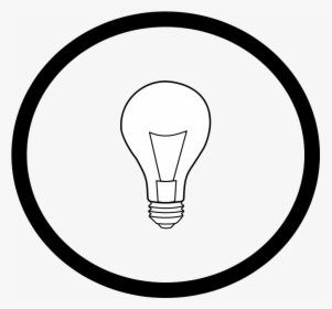 How To Set Use Light Bulb In Circle Svg Vector - Drawing, HD Png Download, Free Download