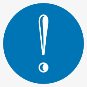 Exclamation Mark In A Blue Circle - Placa De Transito Proibido Estacionar, HD Png Download, Free Download
