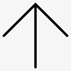 Thin Up Arrow - Thin Arrow Icon Png, Transparent Png, Free Download