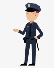 Clip Art Police Cartoon Images - Police Officer Cartoon Png, Transparent  Png - kindpng